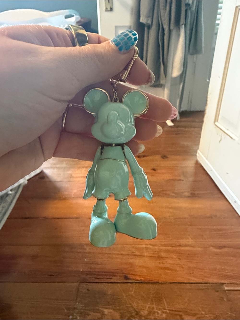 Sky blue baublebar Mickey bag charm. - Picture 2 of 4